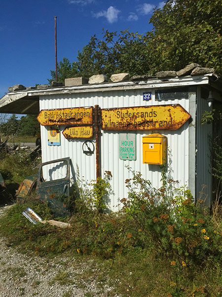 Junkyard cum cafe on Fårö