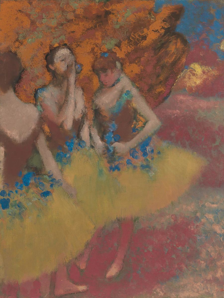 Edgar Degas Tre dansare i gula kjolar (1886)