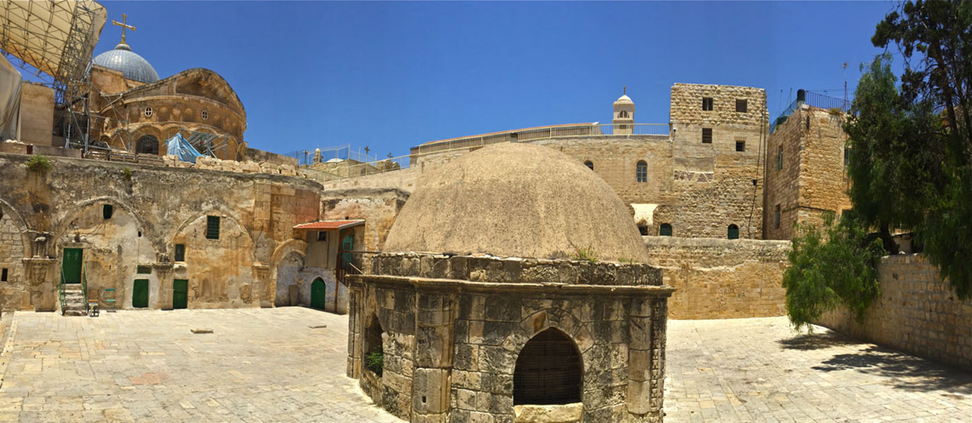 Ethiopian monastery on top of Holy Sepulchre