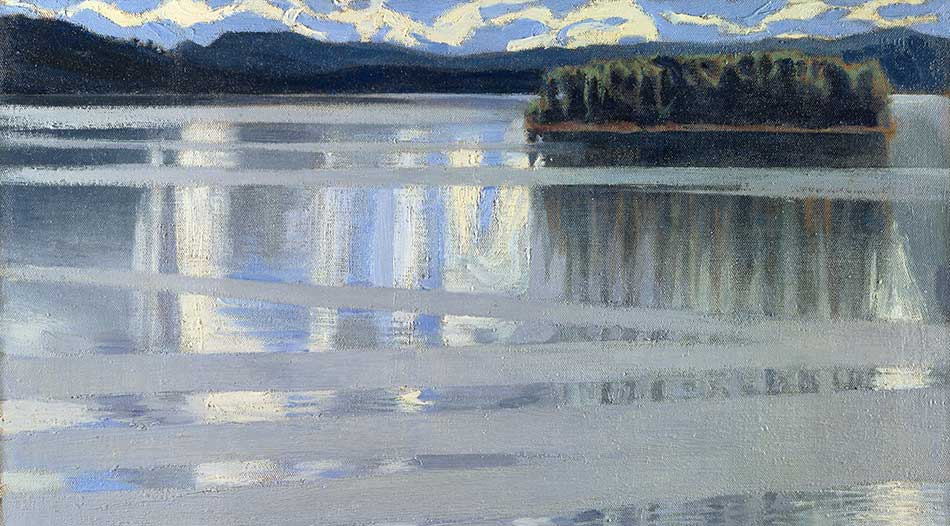 Axel Gallén's Lake Keitele (1905) may seem like a straightforward lake view, but there is much more to it. National Gallery, London