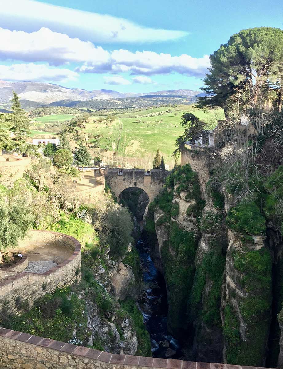 Puente de San Miguel, Ronda - mountaintop city in Spain’s Malaga province.