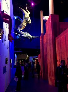 The inflatable teacher from Roger Water's tour of 'The Wall' is among art for the Pink Floyd exhibition 'Their Mortal Remains' at the V&A.