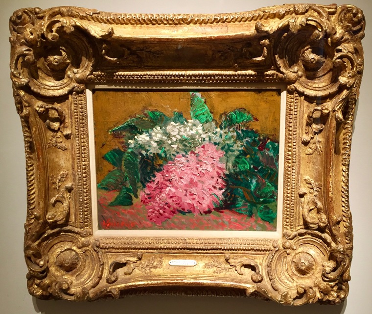 Would I buy this painting if I saw it at a local auction (without the van Gogh signature)? Probably not, although I might have bought it for the frame. Lilacs by Vincent van Gogh, photo: Albert Ehrnrooth